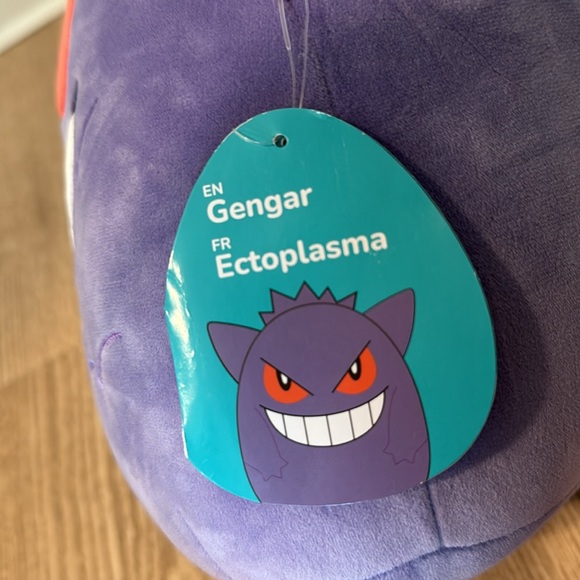 Pokémon Gengar Squishmallow 11” Stuffed Toy Animal NWT - Picture 5 of 6